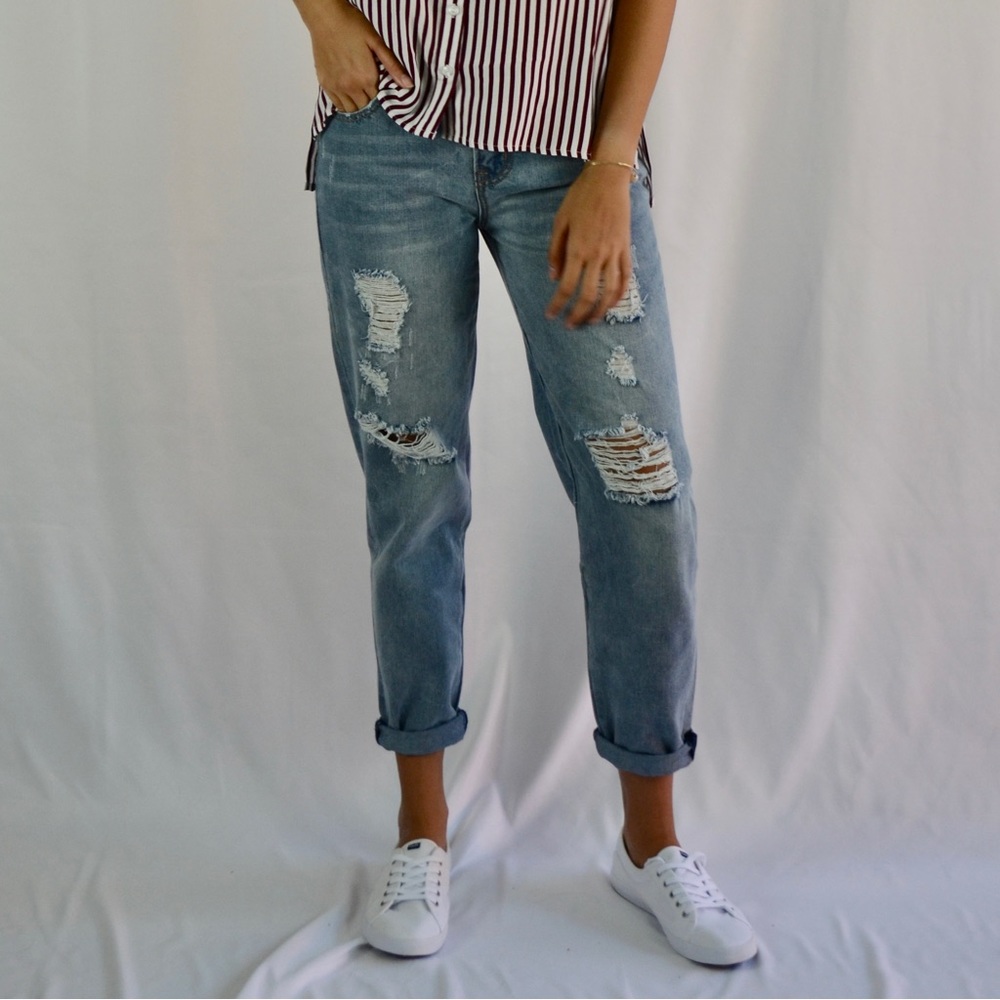 Blank Paige Boyfriend Jeans